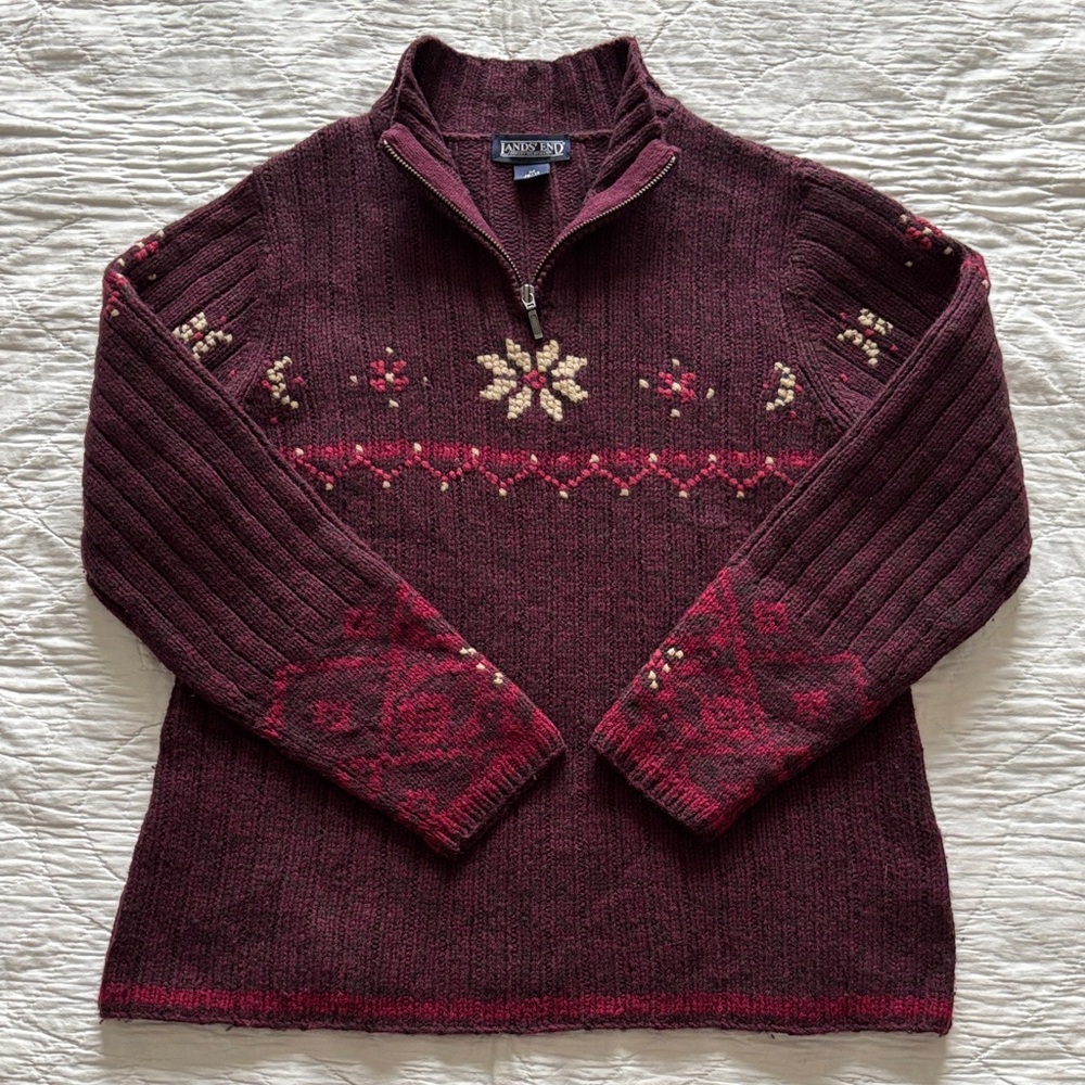 Lands End Wool Sweater